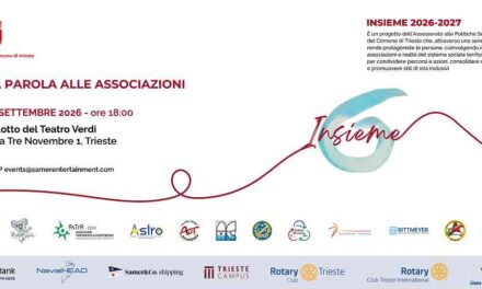 MERCOLEDÌ 16 SETTEMBRE ALLE ORE 18 NELLA SALA VICTOR DE SABATA AL RIDOTTO DEL TEATRO VERDI “LA PAROLA ALLE ASSOCIAZIONI”, SECONDO APPUNTAMENTO DEL PROGETTO INSIEME 2026-27
