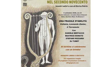 Bonato, Bertacco, Rizzardi e DJ Tubet insieme a Udine per raccontare la “fragile stabilità” del terremoto