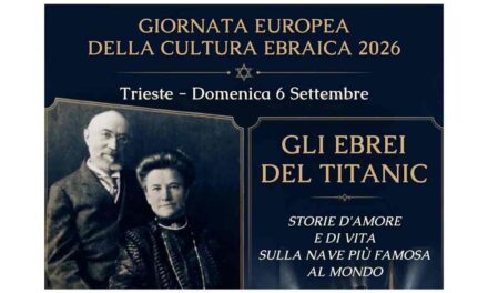 XXVII edizione della Giornata europea della cultura ebraica: al Museo Carlo e Vera Wagner lo spettacolo “Gli Ebrei del Titanic. Storie d’amore e di vita sulla nave più famosa al mondo”