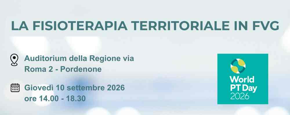 Fisioterapia territoriale, a Pordenone un convegno sull’assistenza di comunità