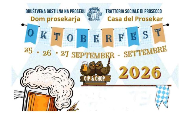 OKTOBERFEST 2026 A PROSECCO (TS): TRE GIORNI TRA BIRRA TRADIZIONALE, SPECIALITÀ TEDESCHE E MUSICA DAL VIVO