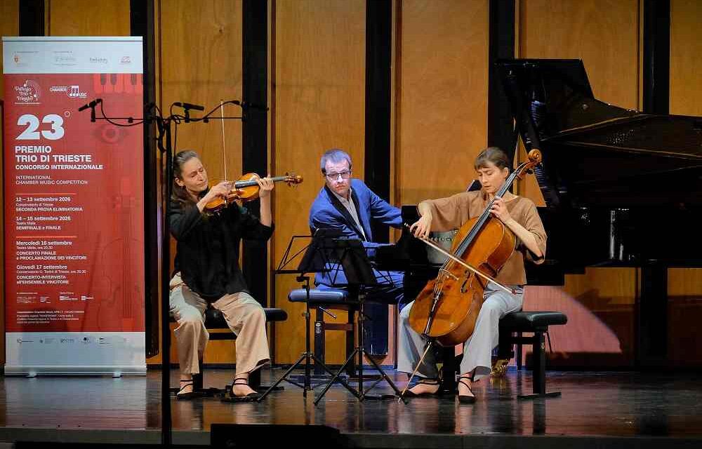 PREMIO TRIO DI TRIESTE: IL TRIO E.T.A. (GERMANIA) VINCE LA 23ª EDIZIONE DEL CONCORSO INTERNAZIONALE