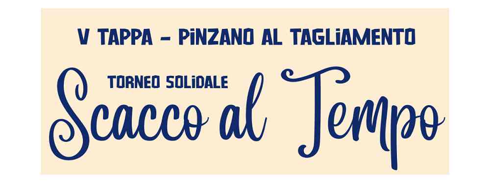 Scacco al tempo: appuntamento a Pinzano al Tagliamento sabato 12 settembre 2026