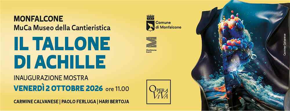 “IL TALLONE DI ACHILLE”: L’ARTE CONTEMPORANEA IN MOSTRA AL MUCA DI MONFALCONE