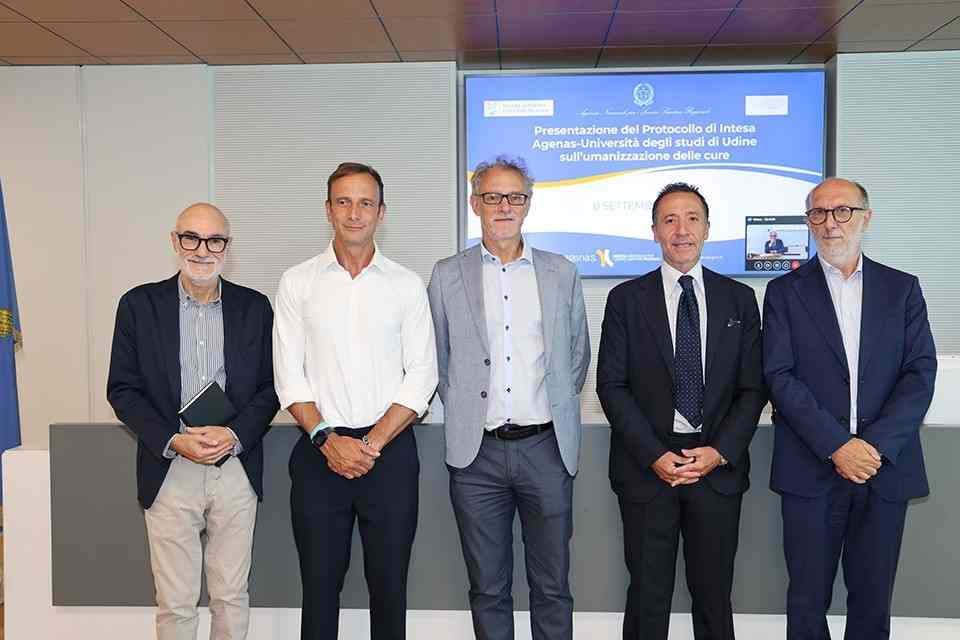 PROTOCOLLO D’INTESA AGENAS–UNIVERSITÀ DI UDINE PER PROMUOVERE L’UMANIZZAZIONE DELLE CURE