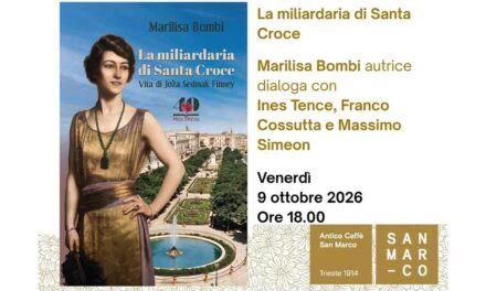 Marilisa Bombi presenta all’Antico Caffè San Marco il suo libro “La miliardaria di Santa Croce” (Mgs Press)