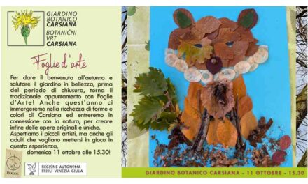 Foglie d’arte al Giardino botanico Carsiana