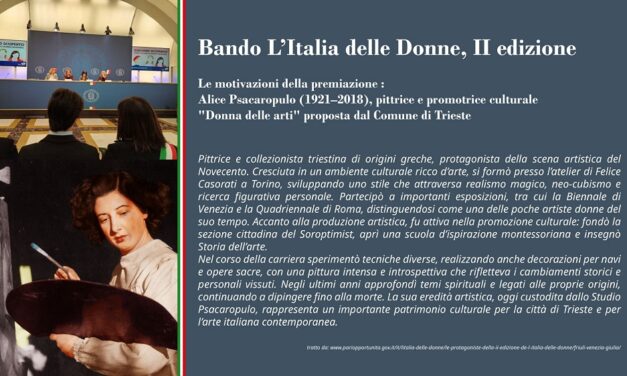 L’ASSESSORE MAURIZIO DE BLASIO HA PARTECIPATO ALLA CERIMONIA COMMEMORATIVA DEDICATA AD ALICE PSACAROPULO