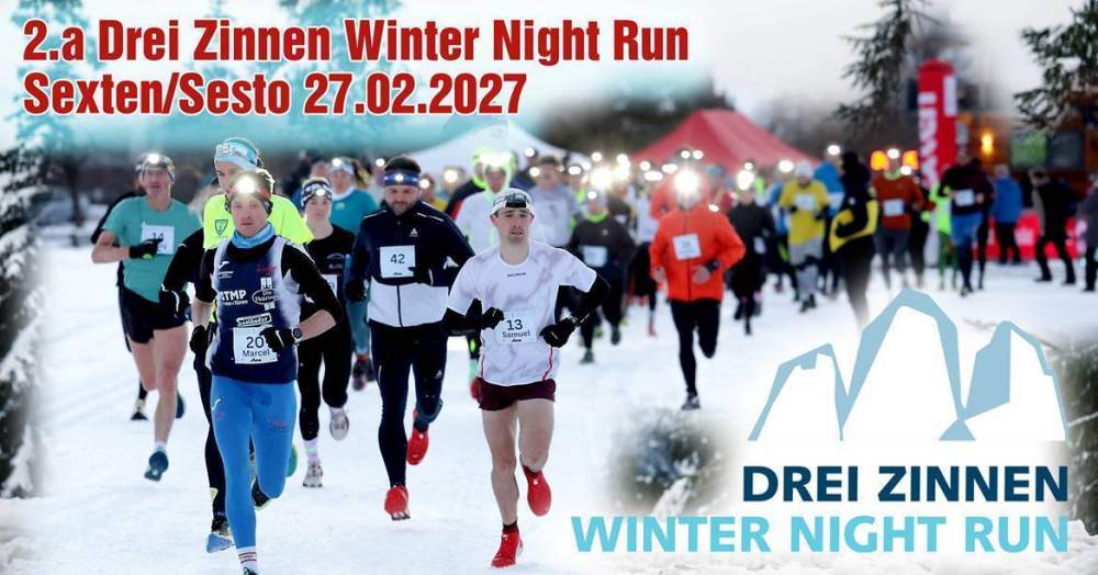 LA 2ª DREI ZINNEN SOTTO LE STELLE: LE TRE CIME IN VESTE WINTER NIGHT RUN