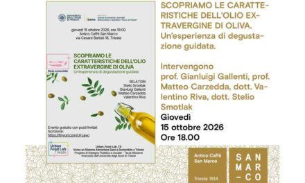 SCOPRIAMO LE CARATTERISTICHE DELL’OLIO EXTRAVERGINE DI OLIVA: un’esperienza di degustazione guidata all’Antico Caffè San Marco