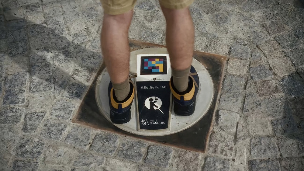 Le Fiandre lanciano i primi selfie spot al mondo progettati per viaggiatori non vedenti e ipovedenti: Selfie For All
