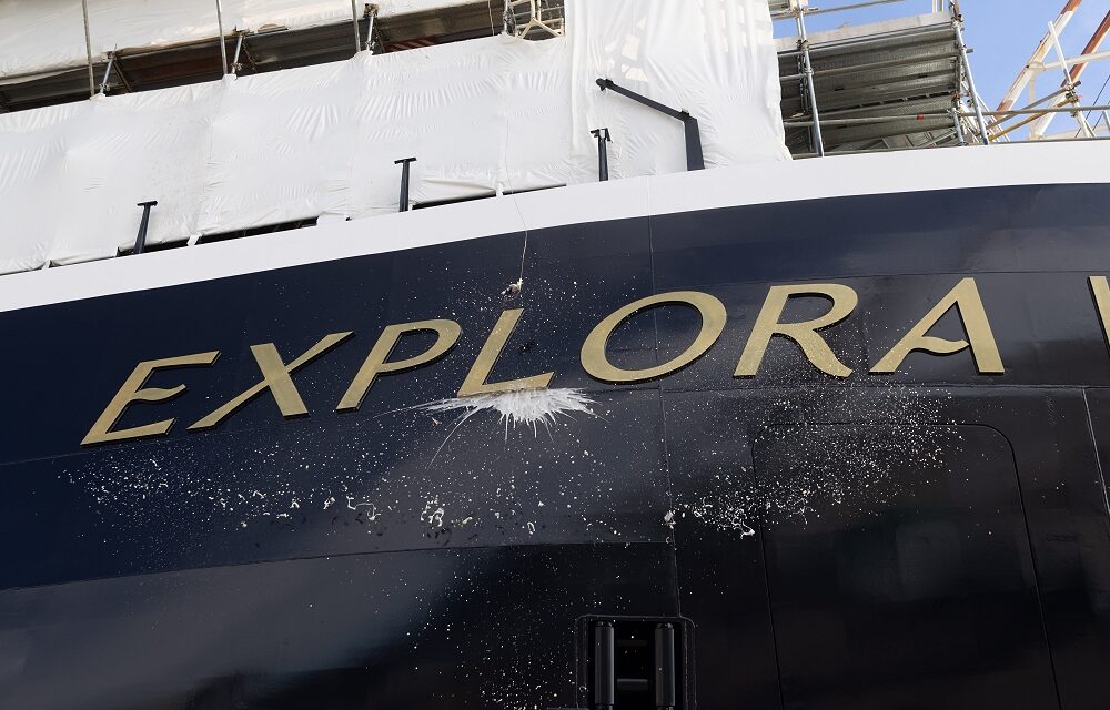DOPPIO EVENTO EXPLORA JOURNEYS E FINCANTIERI A SESTRI PONENTE: VARO DI EXPLORA V E CERIMONIA DELLA MONETA DI EXPLORA VI