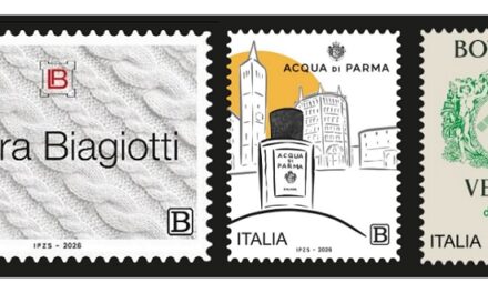 FILATELIA: PRESENTATI I FRANCOBOLLI DEDICATI A BOTTEGA VENETA, LAURA BIAGIOTTI E ACQUA DI PARMA