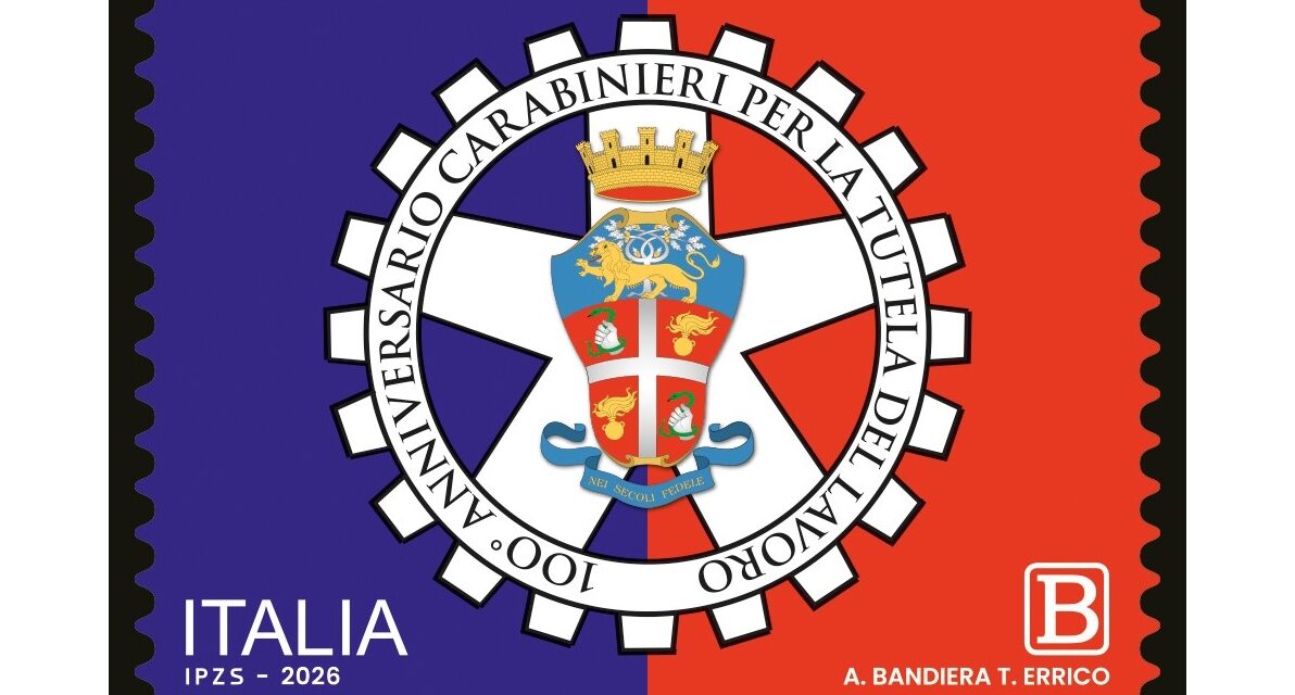 FILATELIA: PRESENTATO IL FRANCOBOLLO DEDICATO AL COMANDO CARABINIERI PER LA TUTELA DEL LAVORO