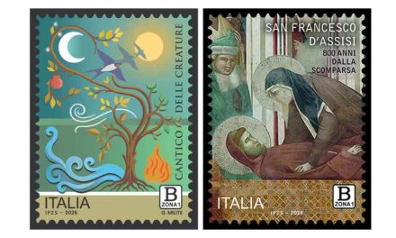 POSTE ITALIANE: PRESENTATI I FRANCOBOLLI COMMEMORATIVI DI SAN FRANCESCO D’ASSISI NELL’800° ANNIVERSARIO DELLA SCOMPARSA