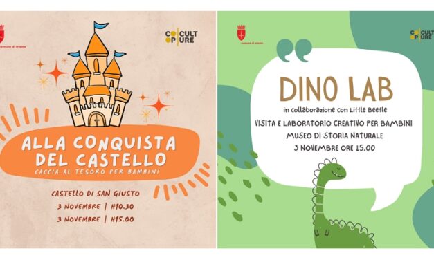 SAN GIUSTO NEI MUSEI: CACCIA AL TESORO AL CASTELLO DI SAN GIUSTO E DINOLAB AL MUSEO DI STORIA NATURALE, TRA SCOPERTA E DIVERTIMENTO PER I PIÙ PICCOLI
