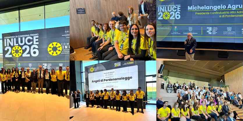 INLUCE 2026, A CASARSA DELLA DELIZIA PREMIATI GLI “ANGELI” DI PORDENONELEGGE