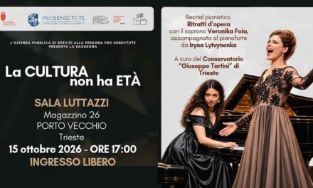 “LA CULTURA NON HA ETÀ” TORNA DOPO LA PAUSA ESTIVA: ALLA SALA LUTTAZZI IL RECITAL “RITRATTI D’OPERA”