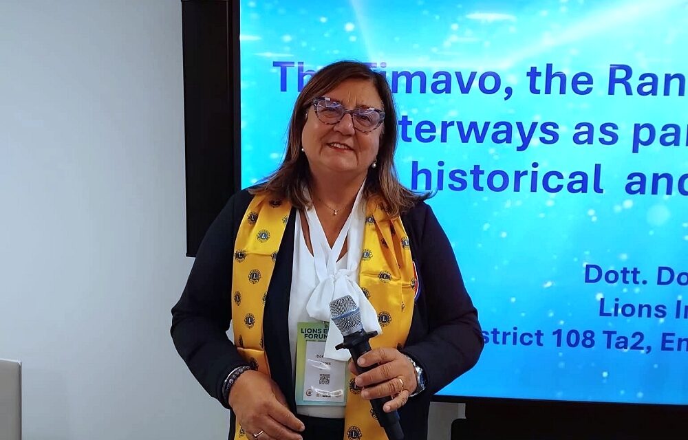 Donatella Pross al Forum Europeo dei Lions di Karlsruhe: il Timavo e le vie d’acqua come patrimonio europeo