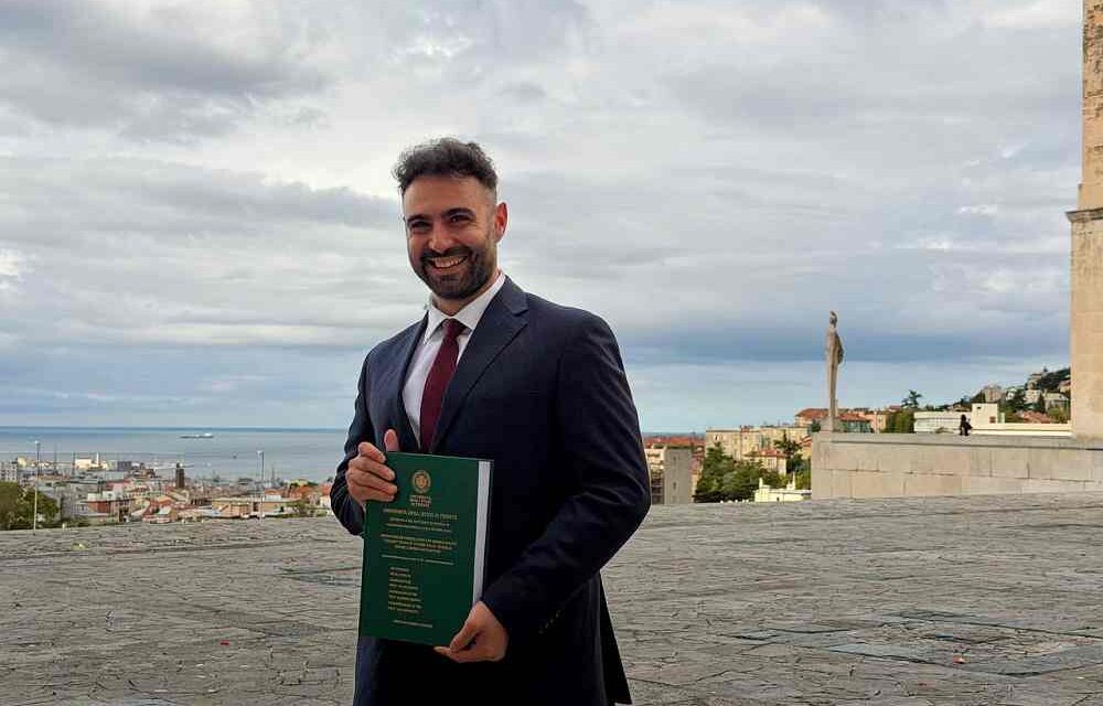 L’Università di Trieste celebra il primo Dottore di Ricerca del Genio Navale della Marina Militare
