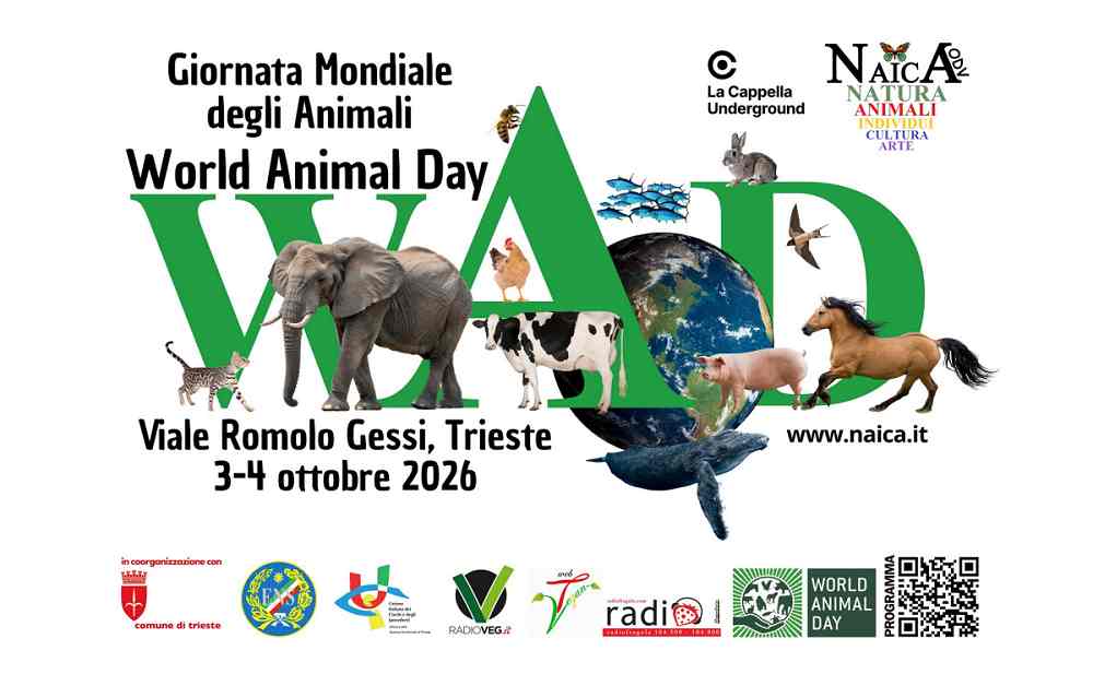 World Animal Day 2026: sabato e domenica 3-4 ottobre in Viale Romolo Gessi a Trieste
